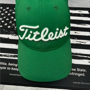 Titleist Bright Green Cap with White Script Logo